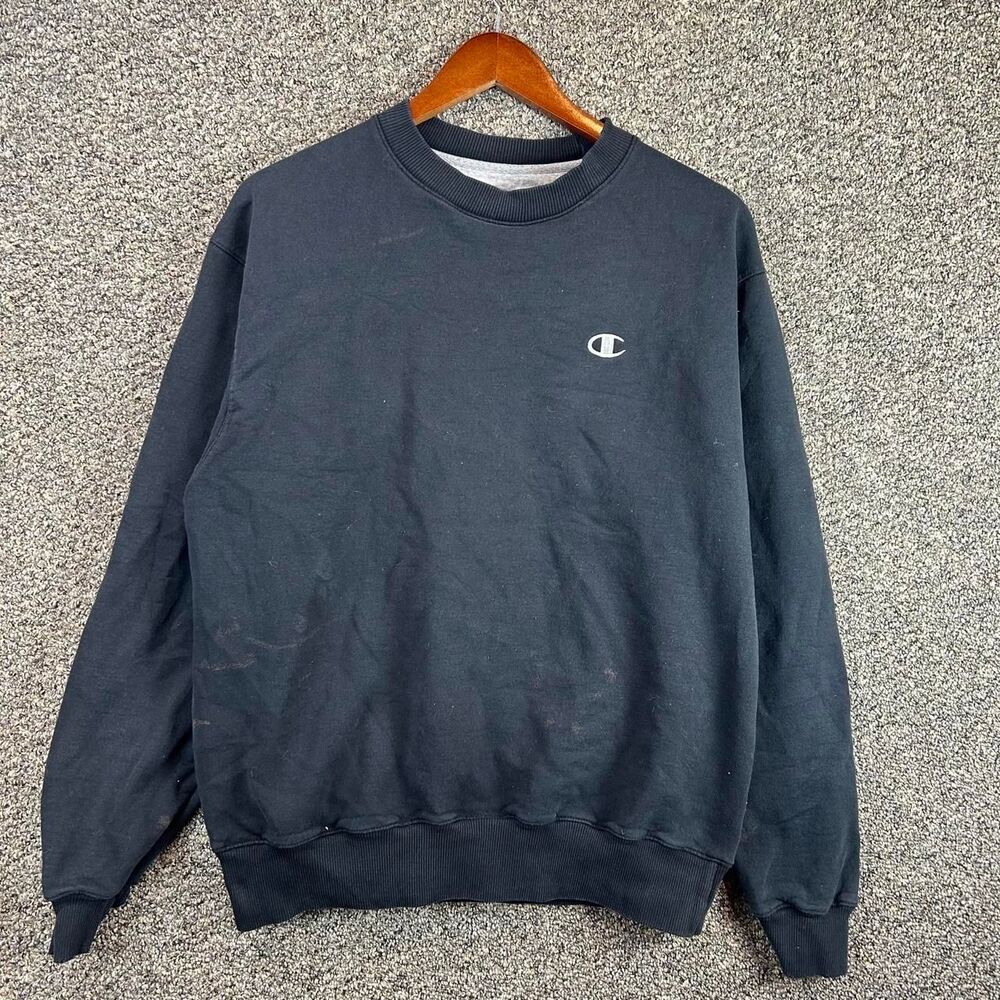 Champion Men's Black and Navy Sweatshirt